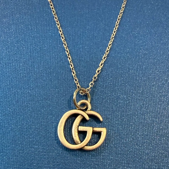 Upcycled Jewelry - Silver GG Pendant Necklace